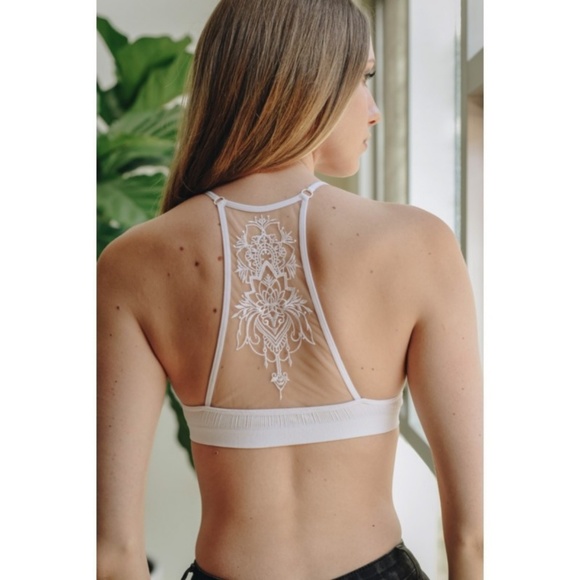 October Love Other - White Lace Boho Bralette